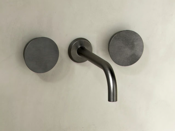 ZEN - 3 hole wall-mounted metal washbasin tap by The Watermark Collection - view 3